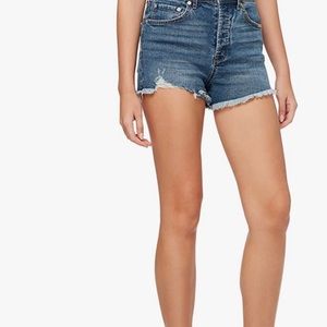 Jessica Simpson High rise jean shorts (on the run)